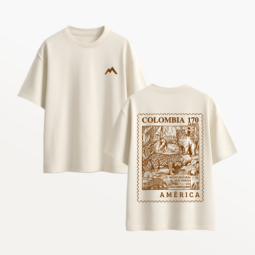 Camiseta Estampilla Fauna